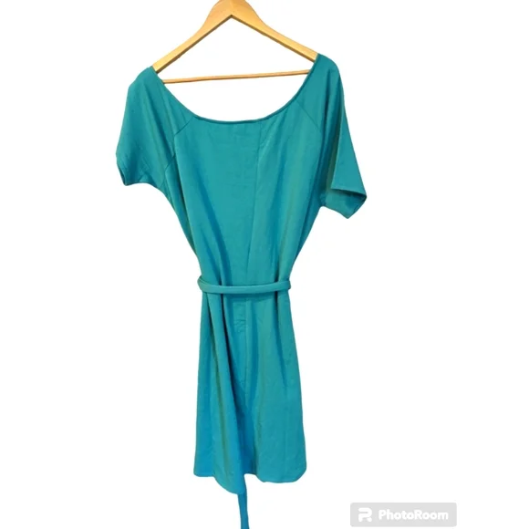 Torrid Blue Off Shoulder French Terry T-Shirt Dress Size 1X - Picture 5 of 8